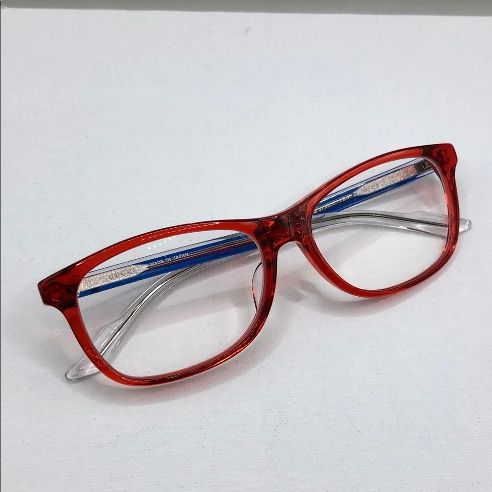 Gucci GG3736J PBN Frame  Sherry Line Red Crystal Japan Made FRAMES ONLY Unisex.